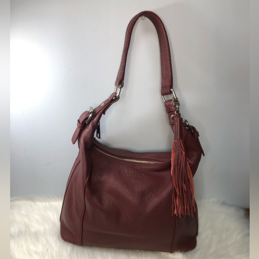 Atelier Noir Leather Burgundy Satchel Hobo By Rudsack
